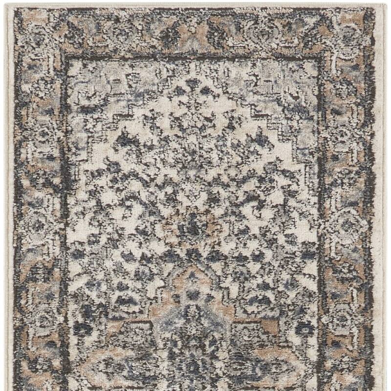 Medi Power Loomed Distressed Traditional Area Rug By HomeRoots - 72' X '26' X '0.32