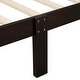 preview thumbnail 39 of 38, Wood Platform Bed Frame, Twin Size Panel Bed with Sleigh Headboard Footboard and Slat Support, Easy to Assemble Slat Bed