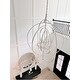 preview thumbnail 7 of 7, Luna 12 Light Antique Silver Sphere Chandelier - 60'' W x 63'' H