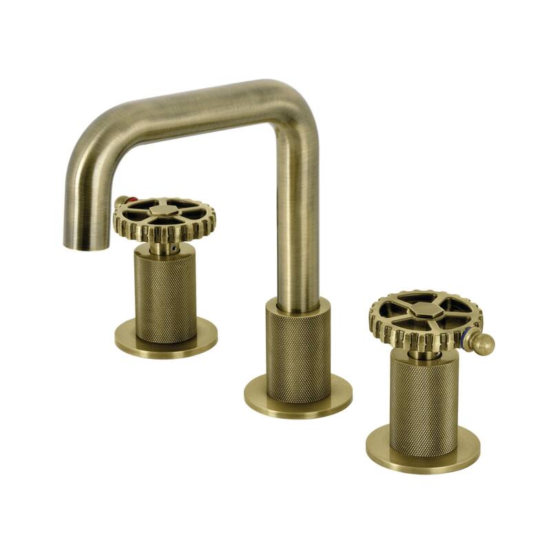 Kingston Brass KS141.CG Fuller 1.2 GPM Widespread Bathroom Faucet with - Antique Brass