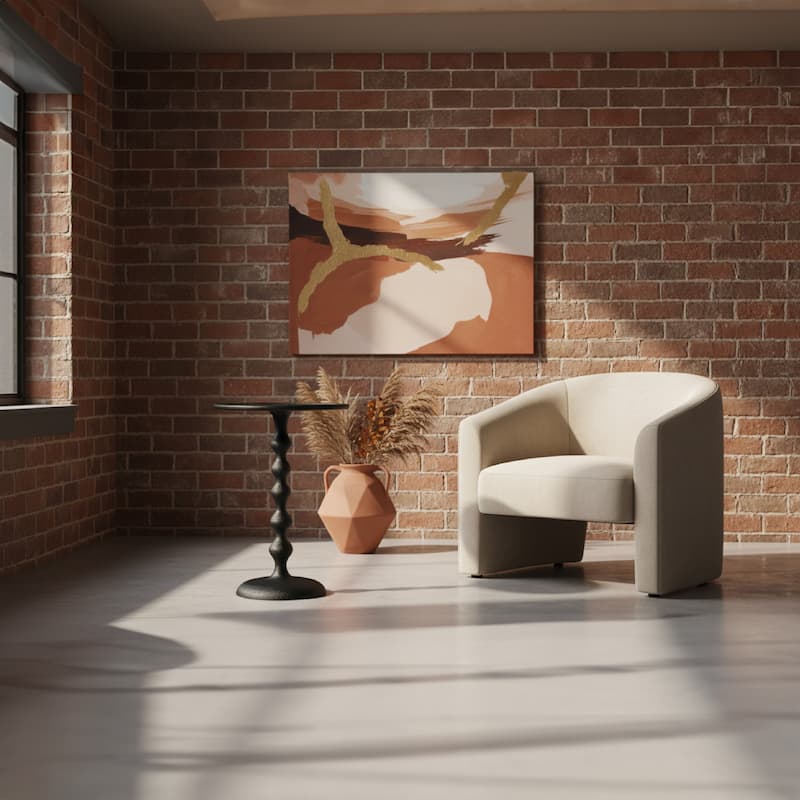 Shae 22 Inch Round Side End Table - Matte Black Aluminum Cast, Hammered Texture, Turned Pedestal Post