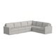 preview thumbnail 8 of 18, Flex 6-seat Upholstered Modular Sectional by Flexsteel - 134" x 35" x 103"