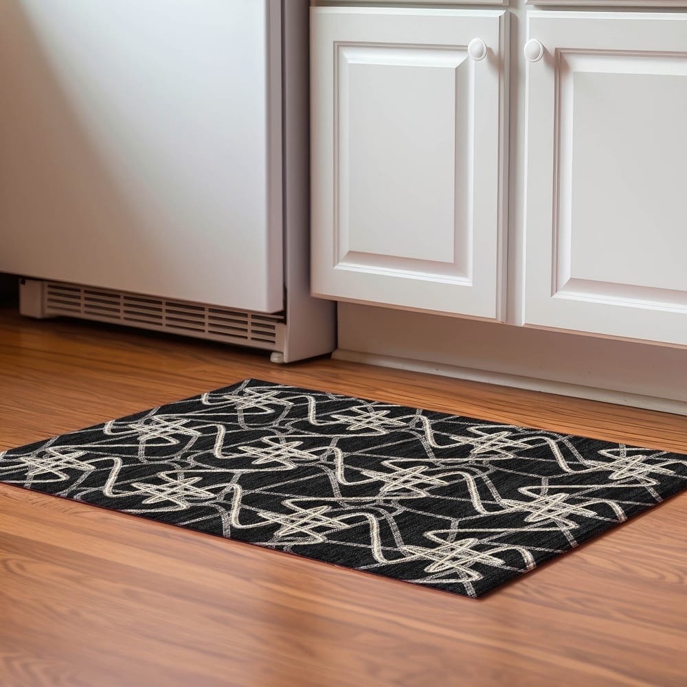 Premium Washable Super Soft Modern Maze Mayfield Rug