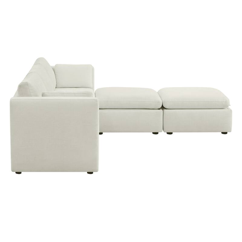 Celia Oversized Modular Sectional Fabric Sofa Set