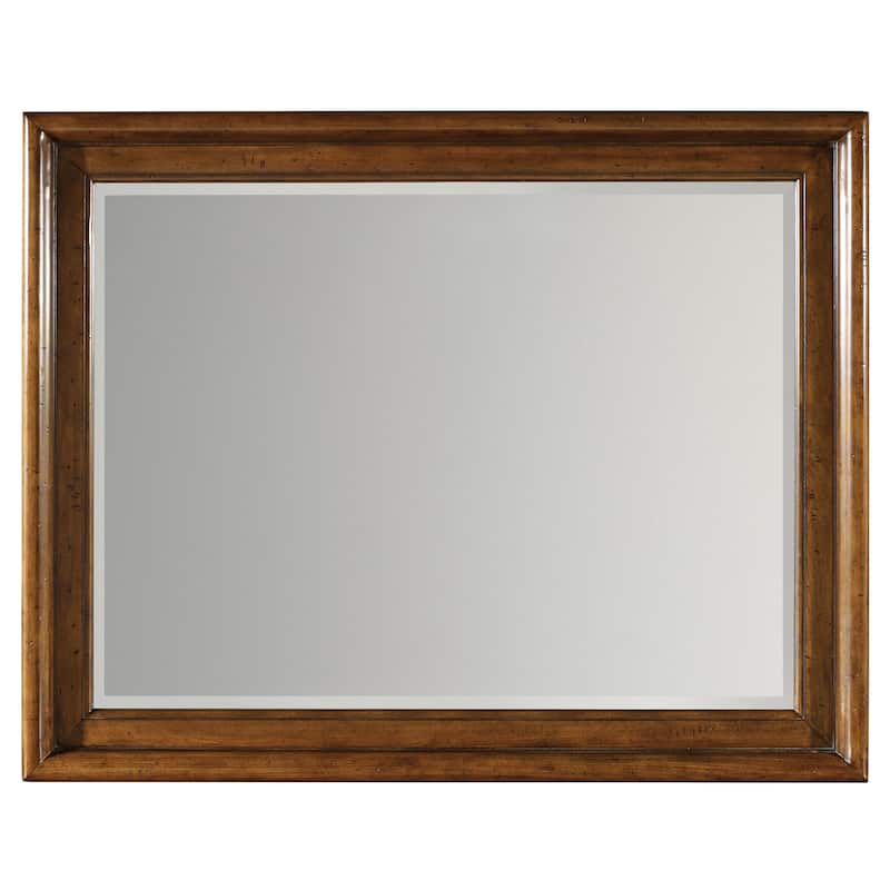 Tynecastle Landscape Mirror - Warm Chestnut-Colored Alder - 48.25"W x 38.25"H x 2.5"D