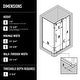preview thumbnail 2 of 8, VIGO Winslow Frameless Sliding Shower Enclosure