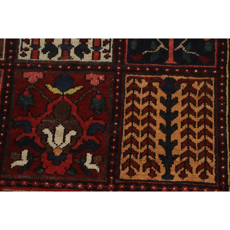 Hand Knotted Oriental 100% Wool Carpet Traditional Geometric Red Bakhtiari Area Rug - 16' 6'' X 10' 9''