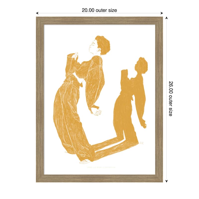 Jlr Dancing No. 5 by Jenny Liz Rome Wood Framed Wall Art Print