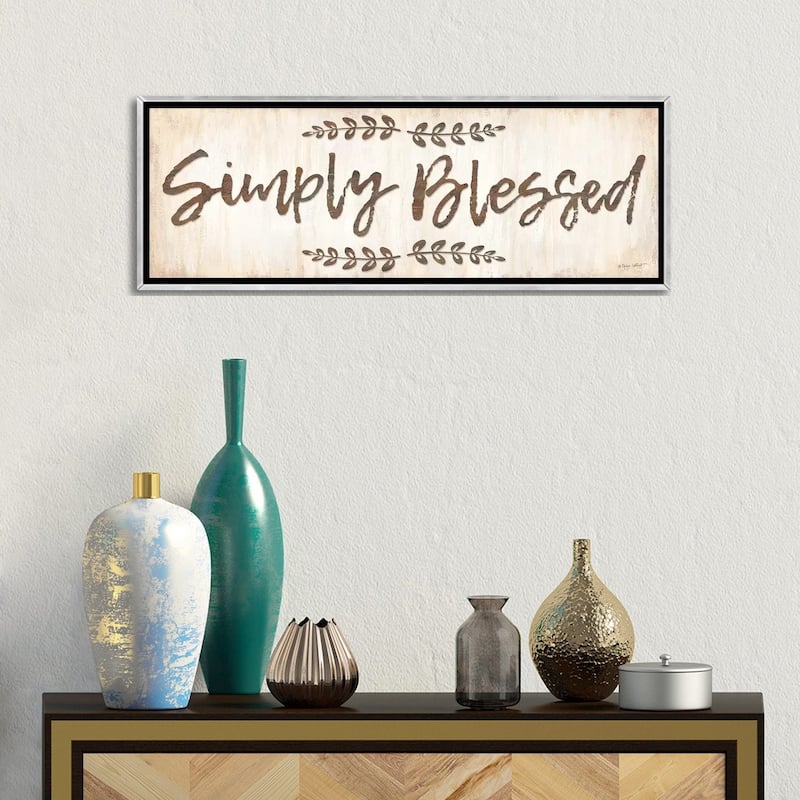 iCanvas "Simply Blessed" by Annie LaPoint Framed