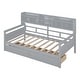 preview thumbnail 6 of 16, Twin size Daybed, Wood Slat Support, with Bedside Shelves and Two Drawers