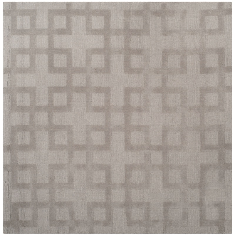 SAFAVIEH Handmade Impressions Rinnie Modern Wool Rug - 6' Square - Grey