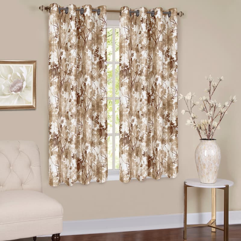 Tranquil Trees Insulated Curtain Panel