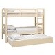 preview thumbnail 10 of 79, Walker Edison Solid Wood Twin Size Bunk Bed with Trundle