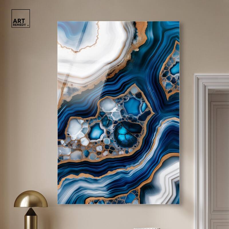 Azure Alveoli I Acrylic by Art Remedy, Ready to Hang