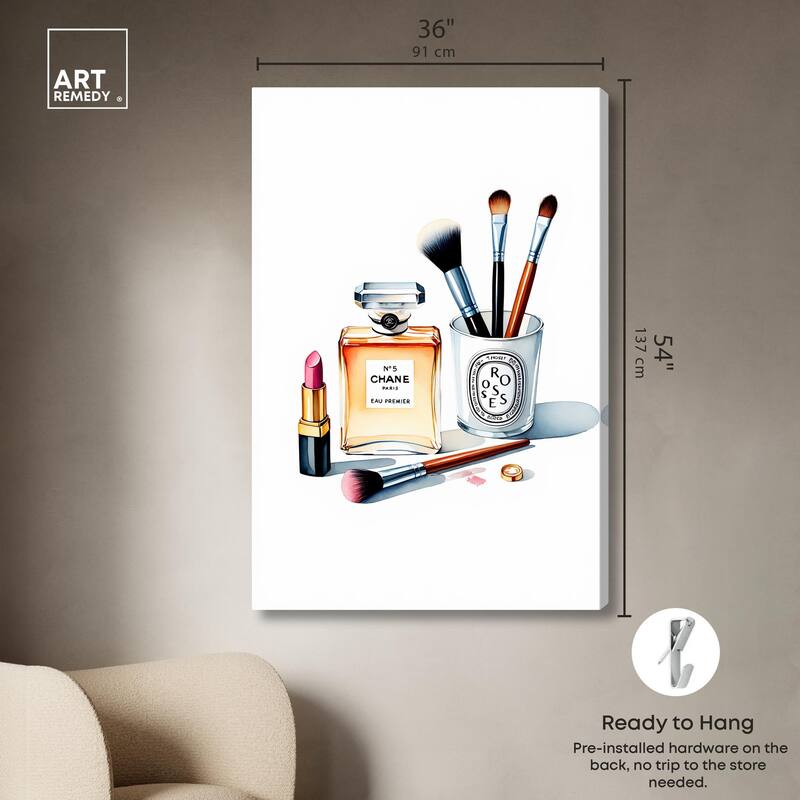 Bottle Beauty Canvas by Art Remedy, Gallery Wrapped