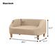 Rectangle Linen Pet Sofa Pet Bed with Wooden Frame