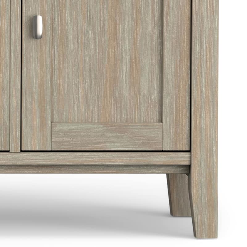 WYNDENHALL Norfolk SOLID WOOD 72 inch Wide TV Media Stand For TVs up to 80 inches - 72'' W x 17.5'' D x 26'' H