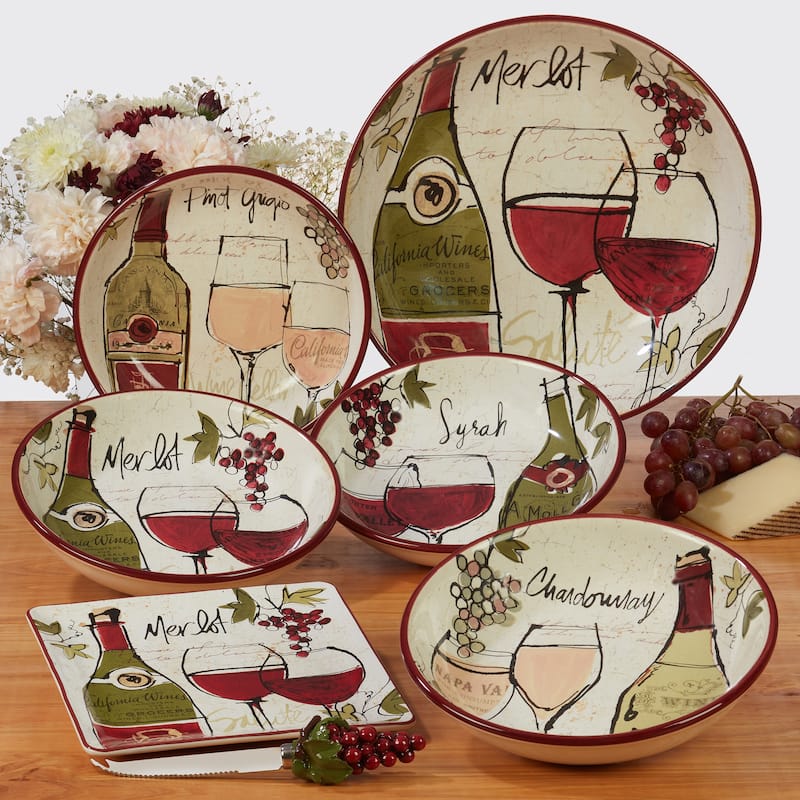 Hobnail Plates Certified International Wine Country Salad Plates