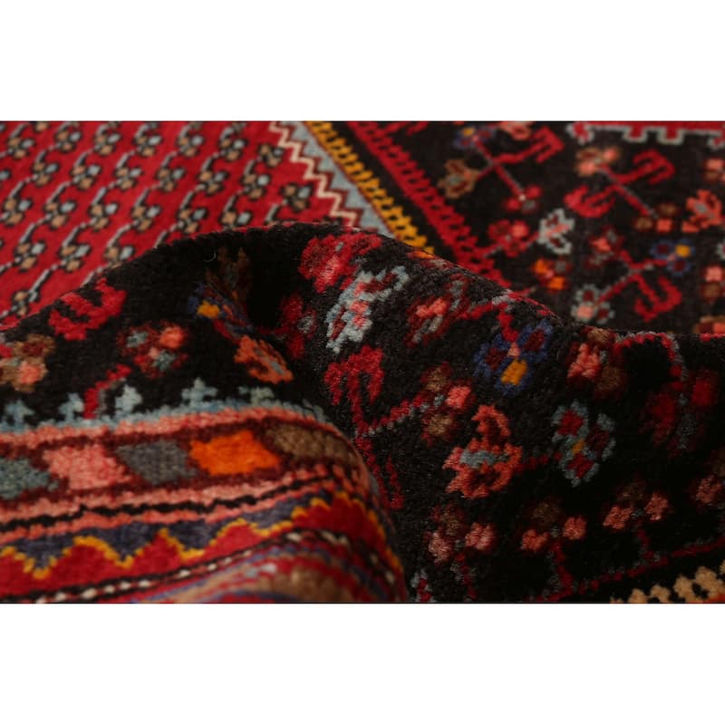 ECARPETGALLERY Hand-knotted Anatolian Vintage Black, Red Wool Rug - 3'3 x 5'1