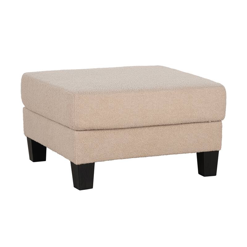 Furniture of America Xenia Modern Boucle Ottoman with Storage