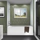 preview thumbnail 9 of 145, Fine Fixtures Acrylic-Fiberglass Soaking Bathtub, White. Alcove/Apron Front