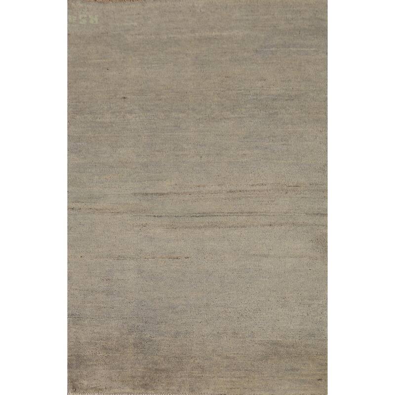 Hand Knotted Oriental 100% Wool Carpet Modern Modern Multi-Colored Gabbeh Area Rug - 3' 11'' X 2' 5''