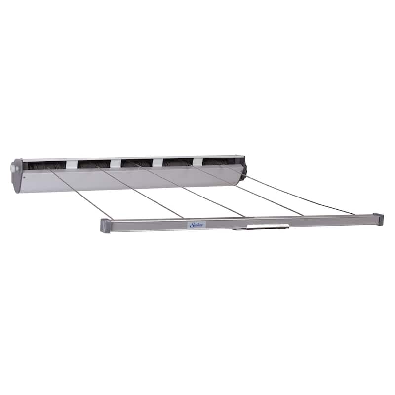 Household Essentials Retractable 5-Line Laundry Drying Rack - 8.0"L x 36.5"W x 6.5"H