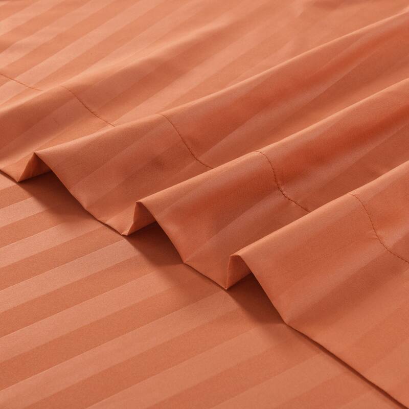 3/4 Pcs Luxury Stripe Bed Sheets Set