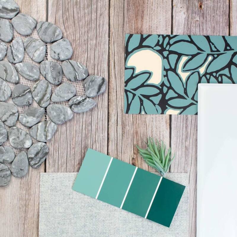 The Tile Life Recycled Cenote Pebble 13x13 Smoke Glass Floor & Wall Tile