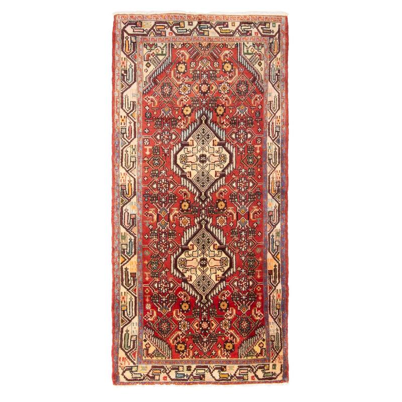 ECARPETGALLERY Hand-knotted Anadol Red Wool Rug - 2'10 x 5'6