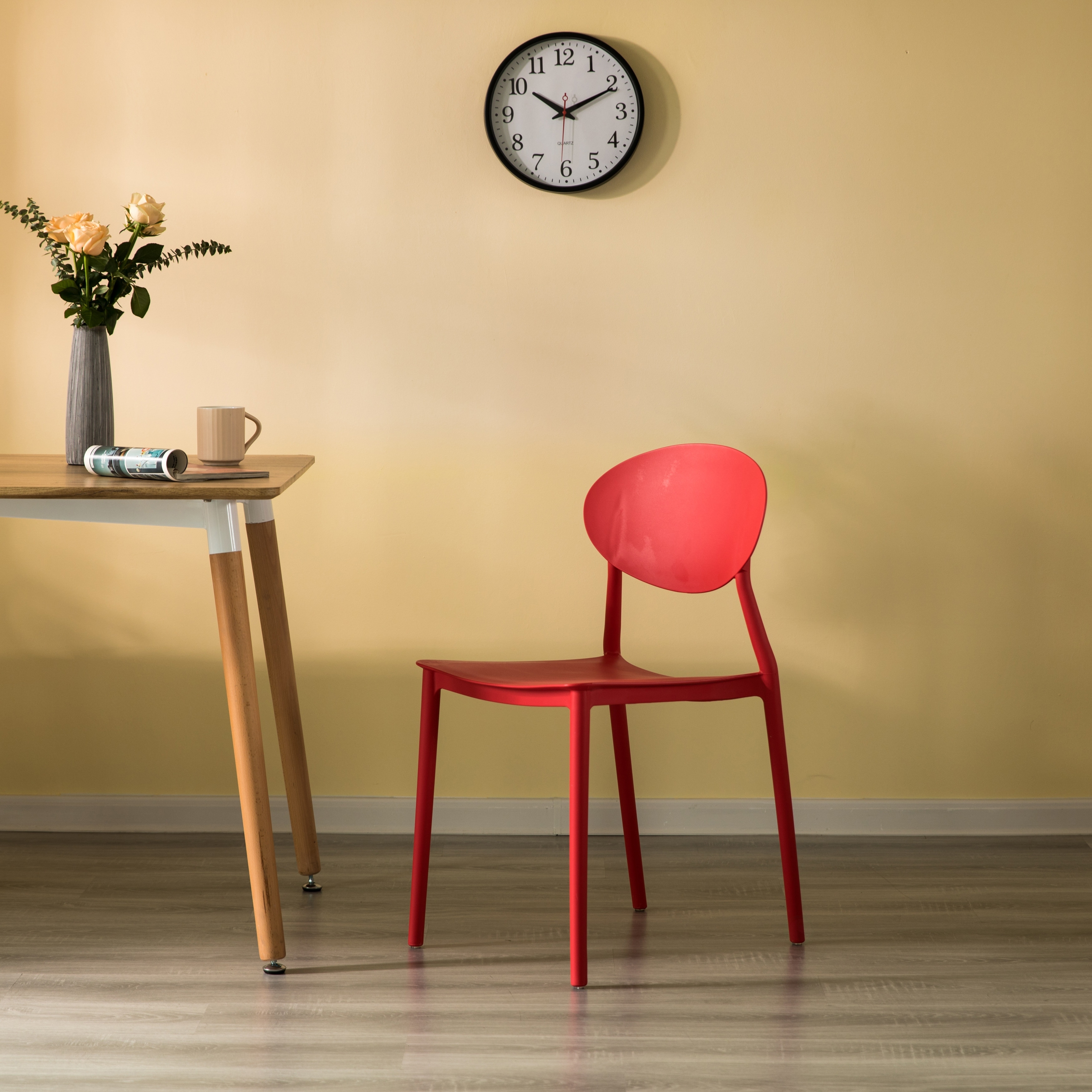Modern plastic outdoor on sale dining chairs