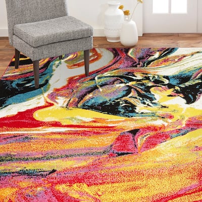 Home Dynamix Splash Avant Contemporary Medallion Area Rug