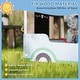 preview thumbnail 5 of 7, Qaba Kids Wooden Sandbox with Canopy, Grocery Store Outdoor Sand Box with Bench Seats, Bottom Liner, Drawing Board, Blue