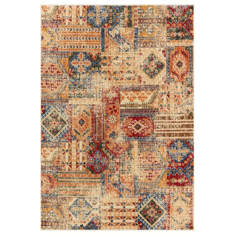 Heriz Collection Abstract Southwestern Area Rug