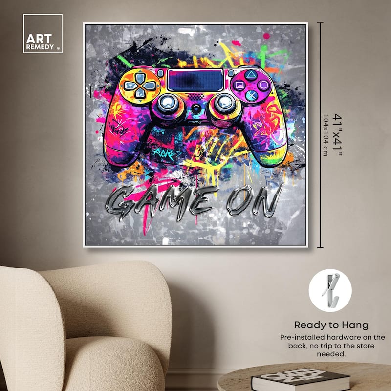 Game On Canvas by Art Remedy