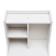 preview thumbnail 5 of 13, Wood Nightstand with Drawer and Shelf Multifunctional Bedside Cabinet