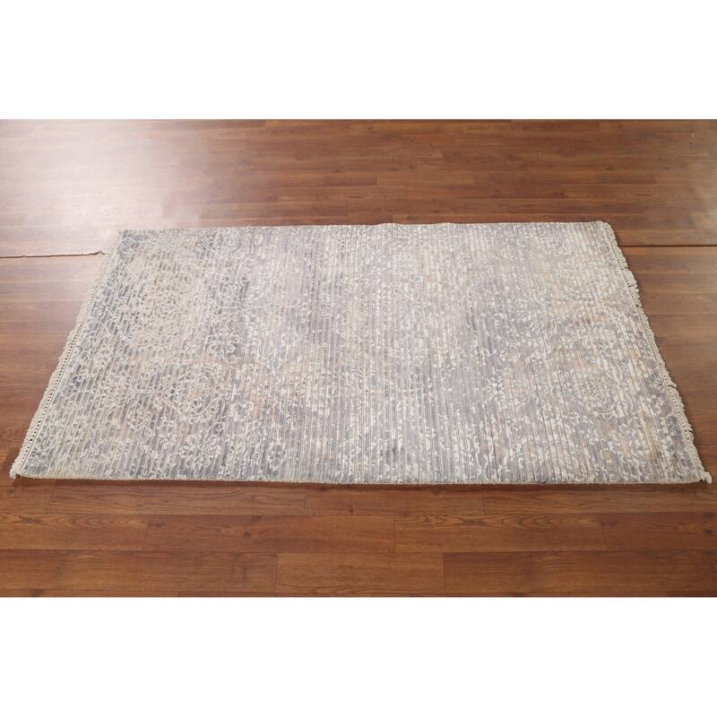 All-Over Abstract Modern Accent Rug Handmade Wool Carpet - 3'0"x 5'3"