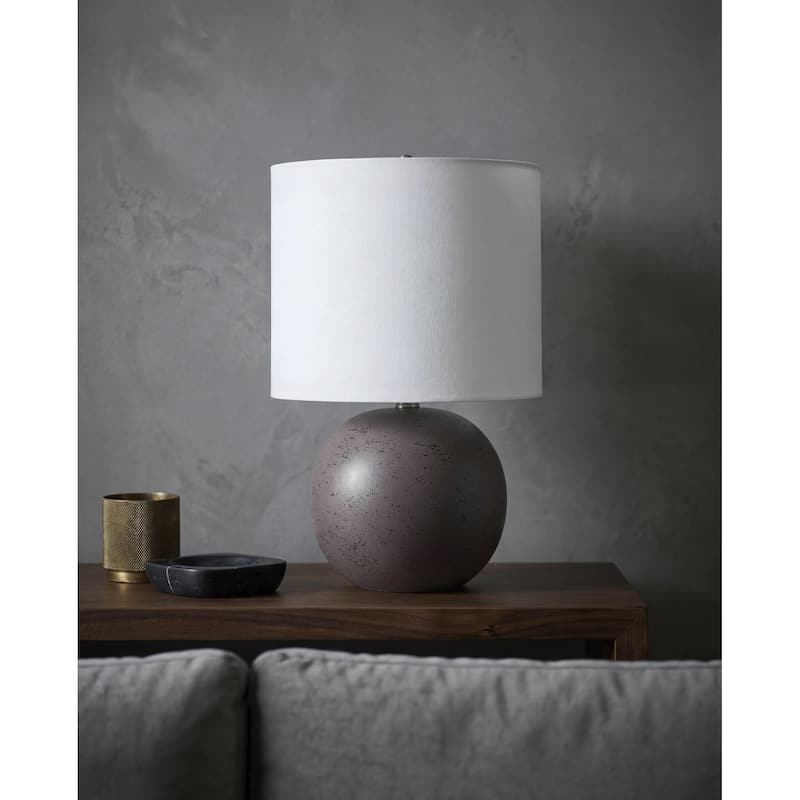 Livabliss Vogel Traditional Accent Table Lamp - 21"H x 13"W x 13"D - Dark Brown