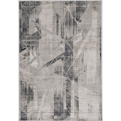Carson Carrington Hartvien Distressed Lines Rug