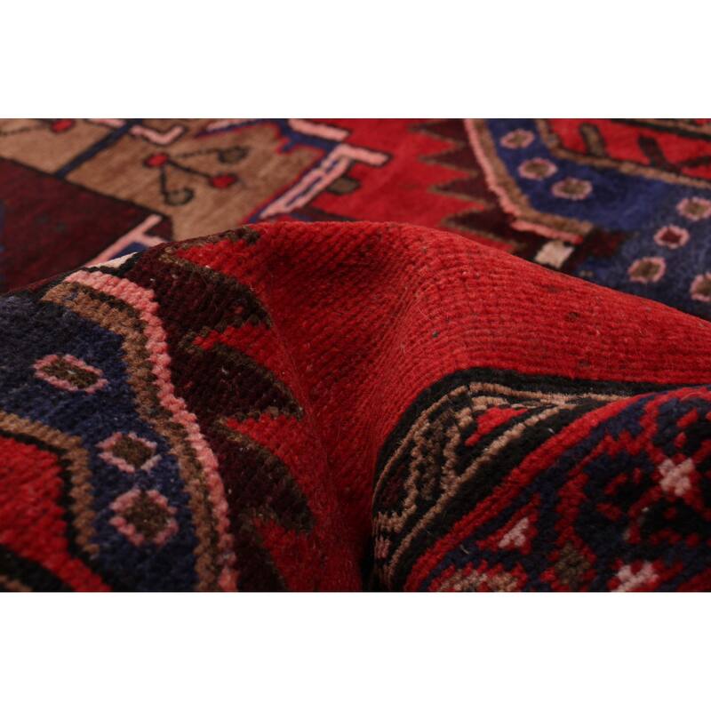 ECARPETGALLERY Hand-knotted Anadol Red Wool Rug - 3'4 x 10'0