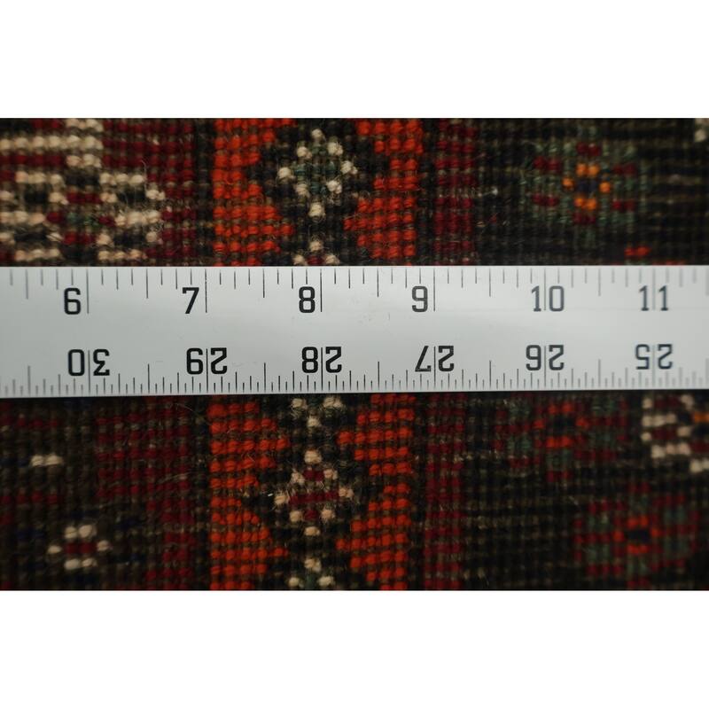 Hand Knotted Oriental 100% Wool Carpet Traditional Tribal Red Shiraz Area Rug - 6' 8'' X 3' 8''