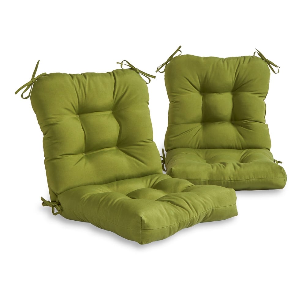 Outdoor Tufted Dining Chair Cushion (Set of 2)