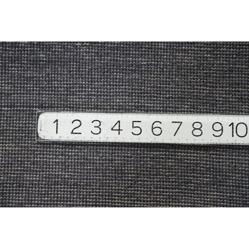 Hand Knotted Oriental 100% Wool Carpet Modern Solid Navy Blue & Blues Gabbeh Area Rug - 13' 1'' X 10' 5''
