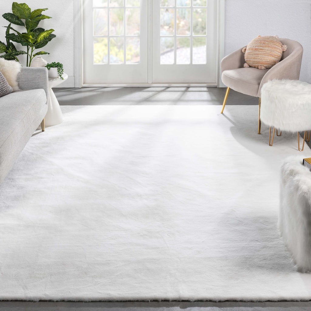 Well Woven Opal Crest Plush Glam Modern Area Rug