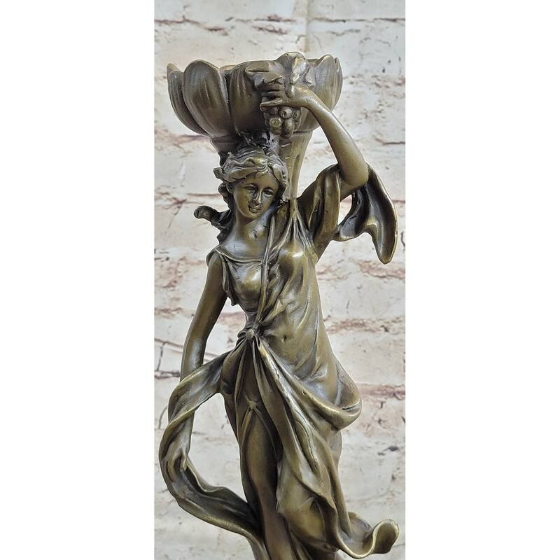 Victorian Mythology Sexy Woman Solid Bronze Candlestick Candle Holder Sale