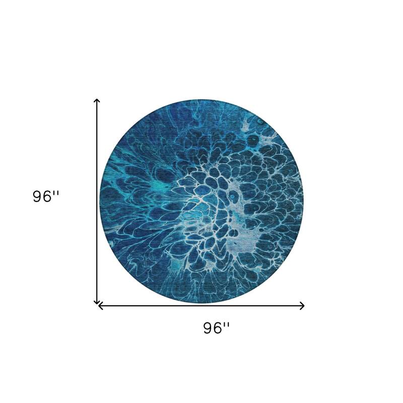 HomeRoots Abstract Transitional Rectangle Outdoor Rug
