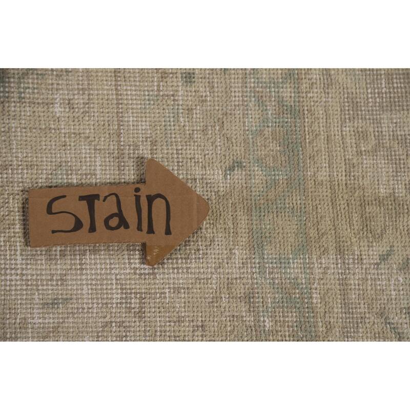 Hand Knotted Oriental 100% Wool Carpet Traditional Medallion Beige & Ivories Tabriz Area Rug - 12' 11'' X 9' 6''