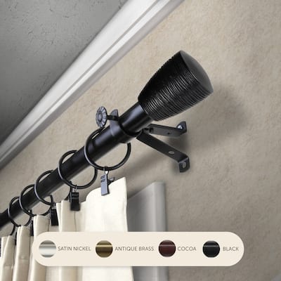InStyleDesign Zephania Adjustable Curtain Rod 13/16 inch dia.