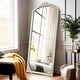 preview thumbnail 25 of 66, Arched Full-Length Solid Wood Carving Floor Mirror