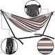 preview thumbnail 86 of 86, Double Cotton Hammock with Space Saving Steel Stand